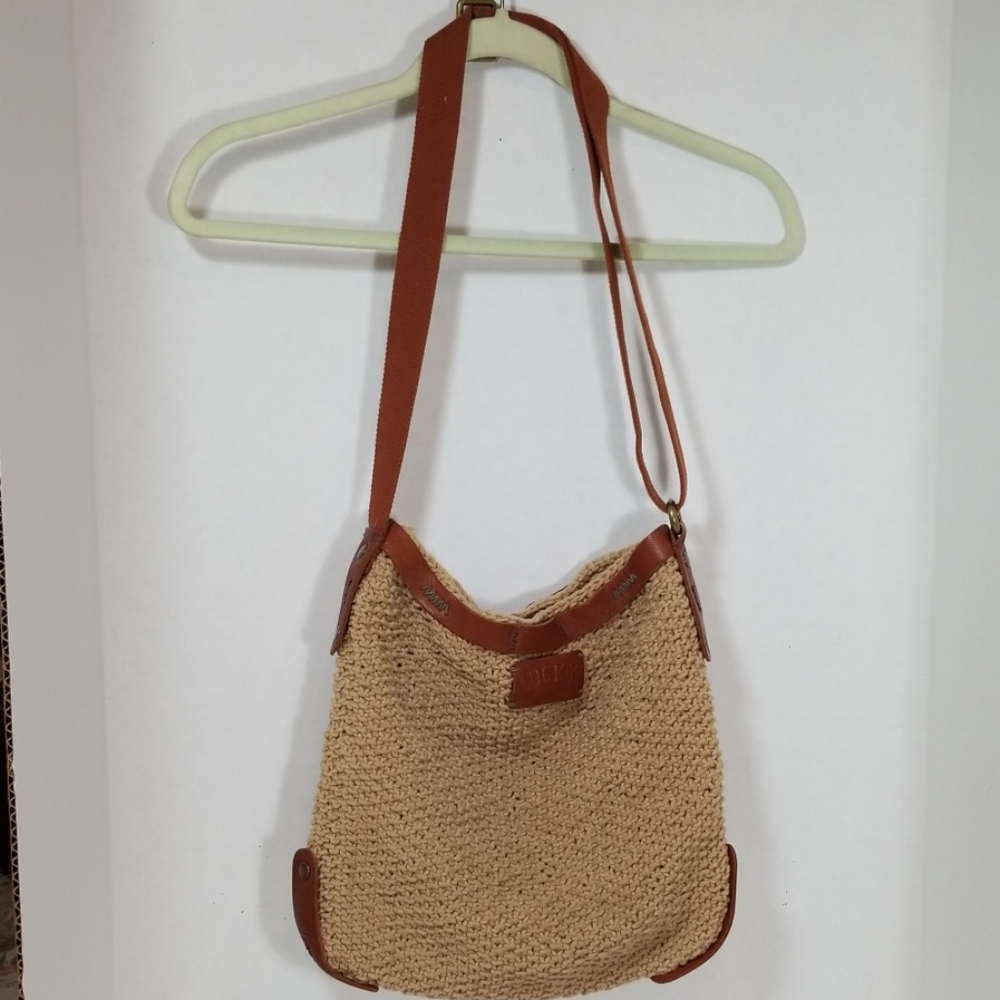 Lucky BrandBrown Ojai Valley Crochet Crossbody Bag